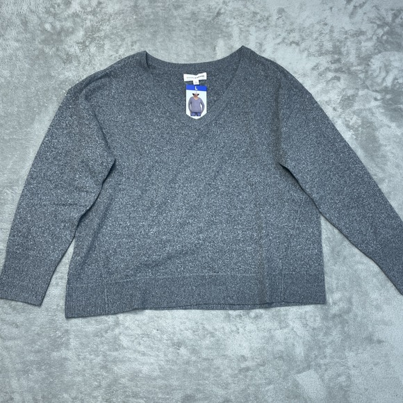Lucky Brand Women's L Pullover Medium Heather Gray e0633 - Picture 2 of 7
